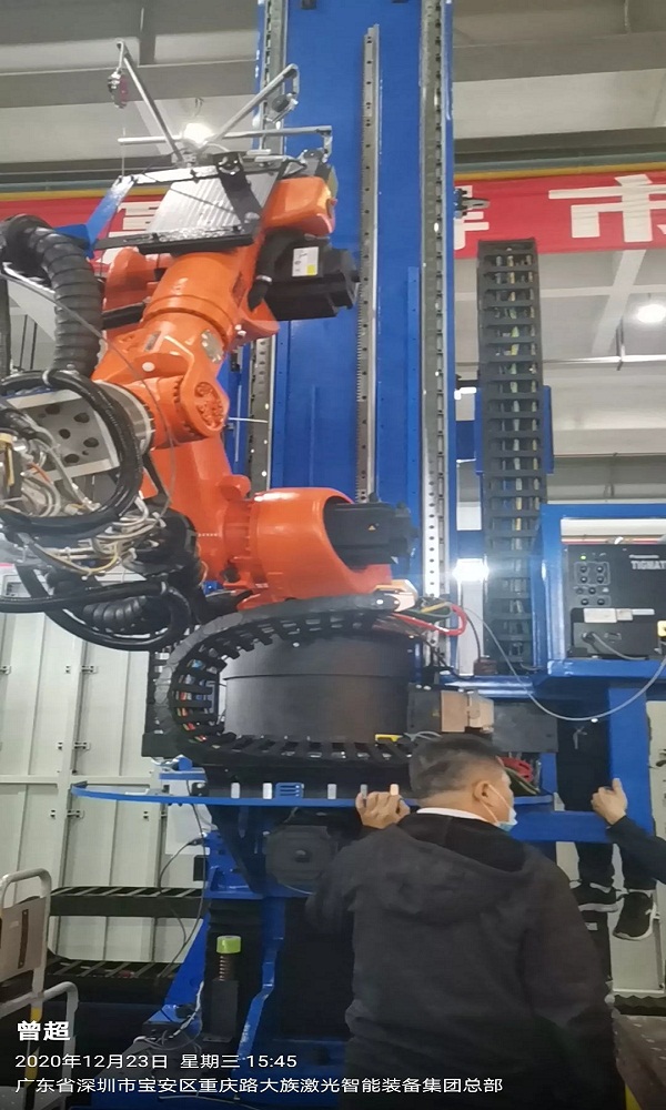 博揚工程師前往大族激光，探討亞特蘭齒條項目