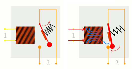 常開和常閉繼電器如何使用一個電路打開第二個電路，繼電器的工作電路圖？